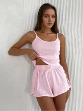 Pembe Yırtmaçlı Pijama Takımı Zalle